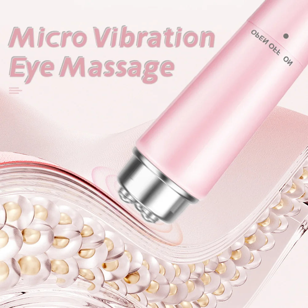 4-in-1 Electric Eye Massager Reducing Dark Circles, Eye Bags, and Puffiness