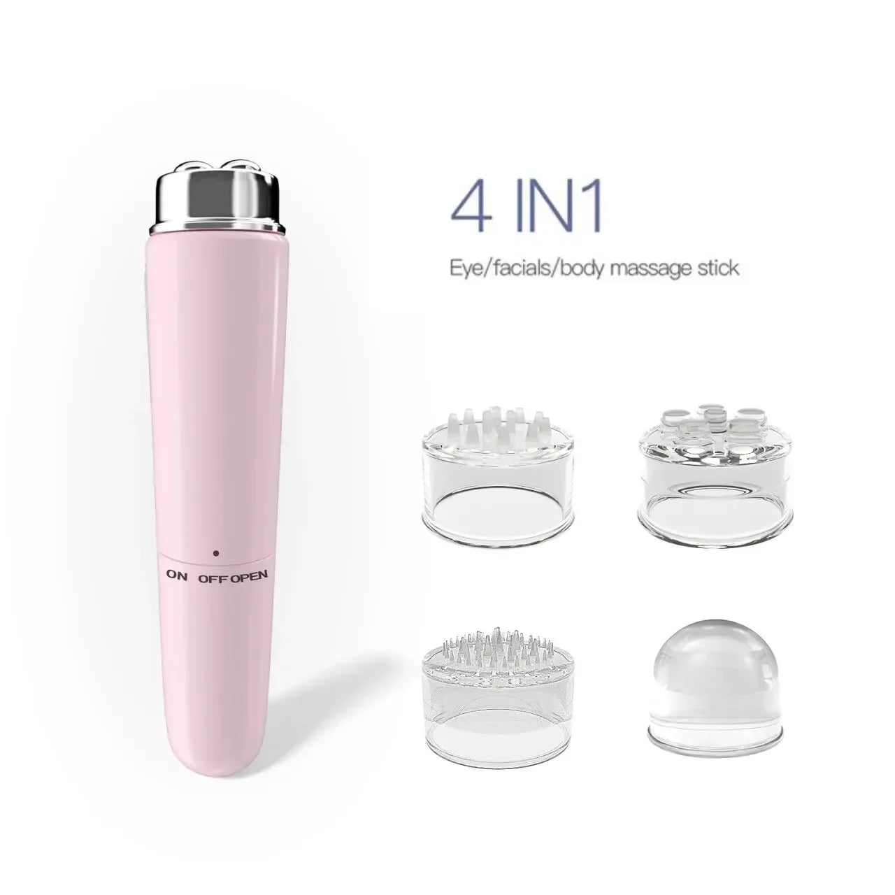 4-in-1 Electric Eye Massager Reducing Dark Circles, Eye Bags, and Puffiness