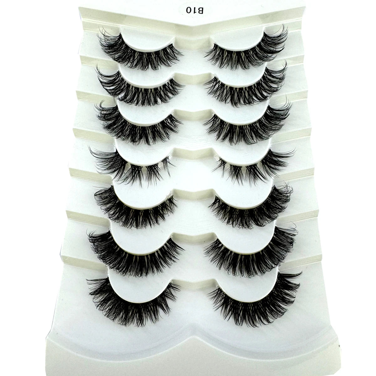 7 Pairs of Natural Look Cat Eye Eyelashes