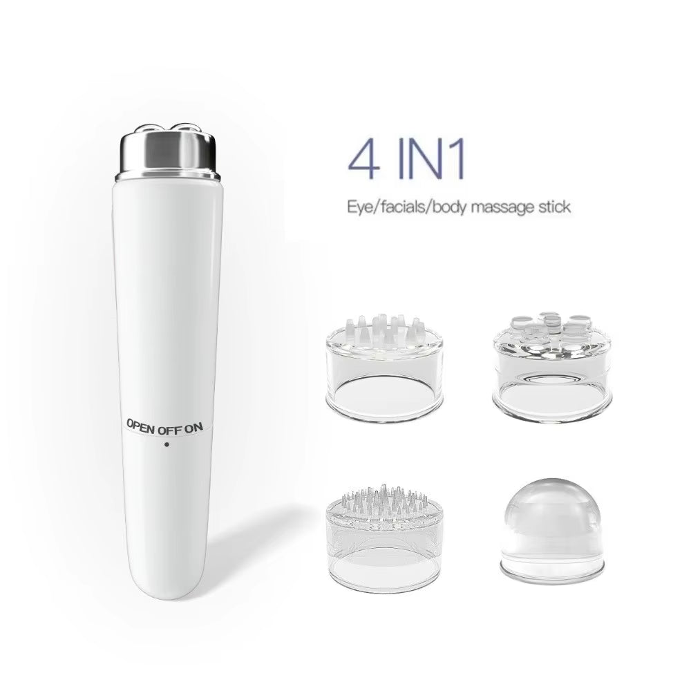 Household 4 in 1 Electric Facial Massager Micro Vibration ABS Eye Beauty Instruments Portable Mini Eye Massage