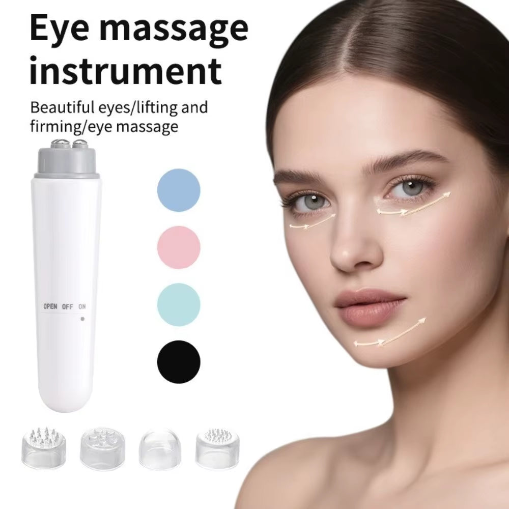 Household 4 in 1 Electric Facial Massager Micro Vibration ABS Eye Beauty Instruments Portable Mini Eye Massage