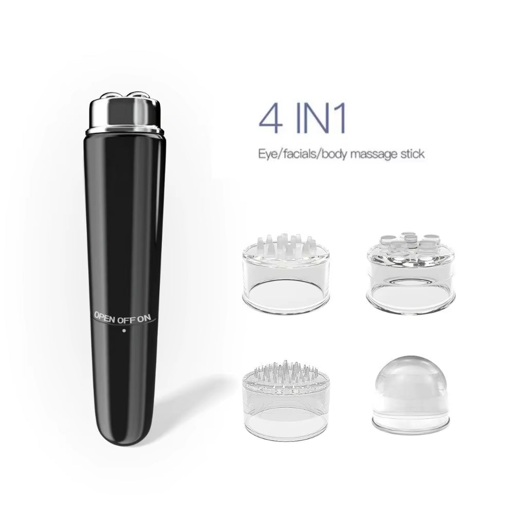 Household 4 in 1 Electric Facial Massager Micro Vibration ABS Eye Beauty Instruments Portable Mini Eye Massage